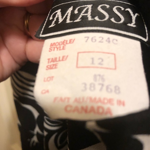 Massy Black and white dress - Picture 4 of 6